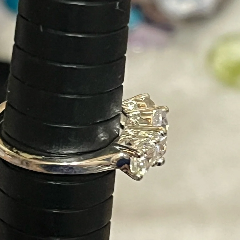 Nataliya V Collister Triple Stone Ring